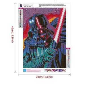 Darth Vadar Diamond Painting kit. Brand New